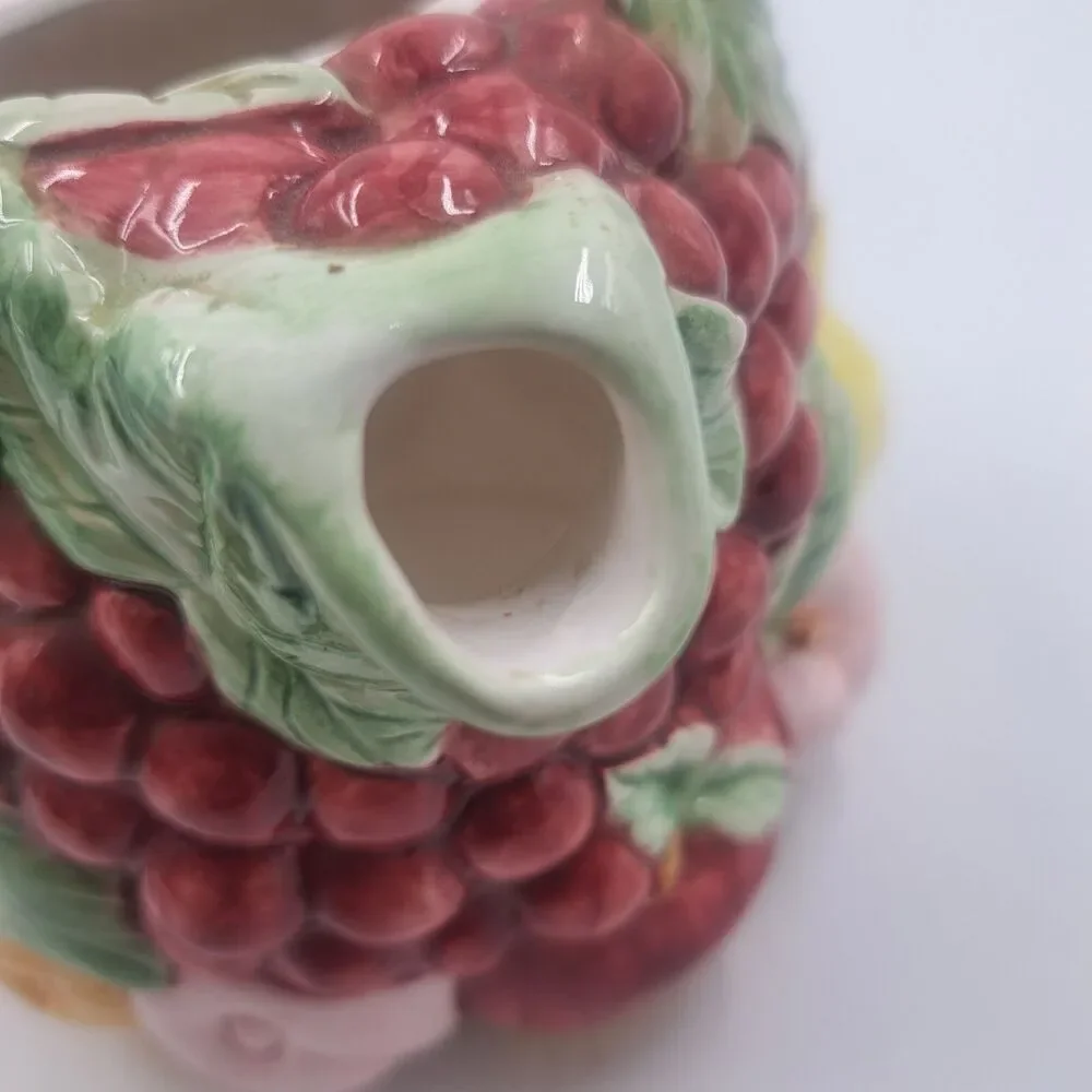 Vintage Fitz and Floyd Calypso Tropical Fruit Teapot 40oz 3D Majolica Style 1988